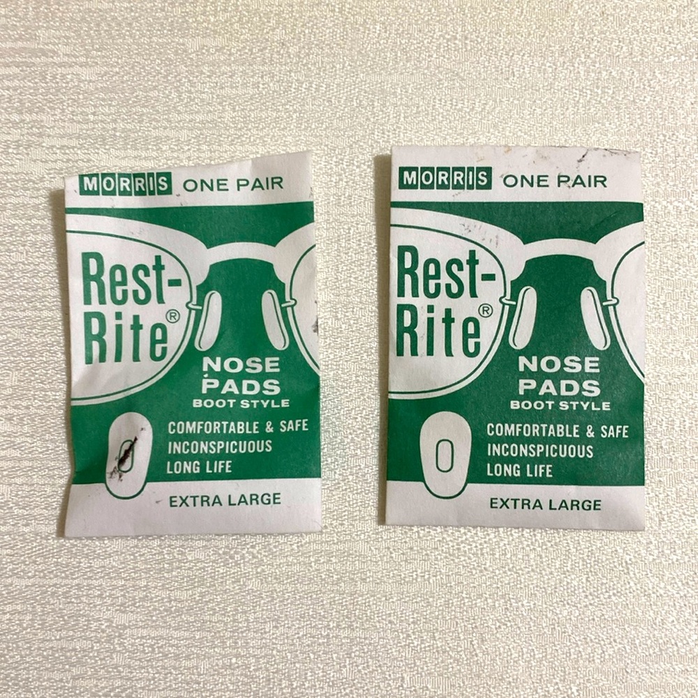 Lot of 2--MORRIS Rest Rite Boot Style Nose Pads